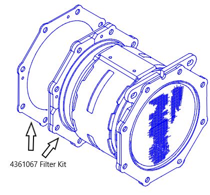 436-1067: KIT-FILTER(DPF), 4361067